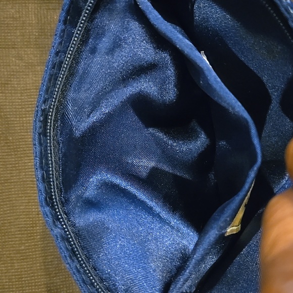 Felix Rey Rare Metal Mesh Clutch Blue With Orange Heart - Picture 7 of 9